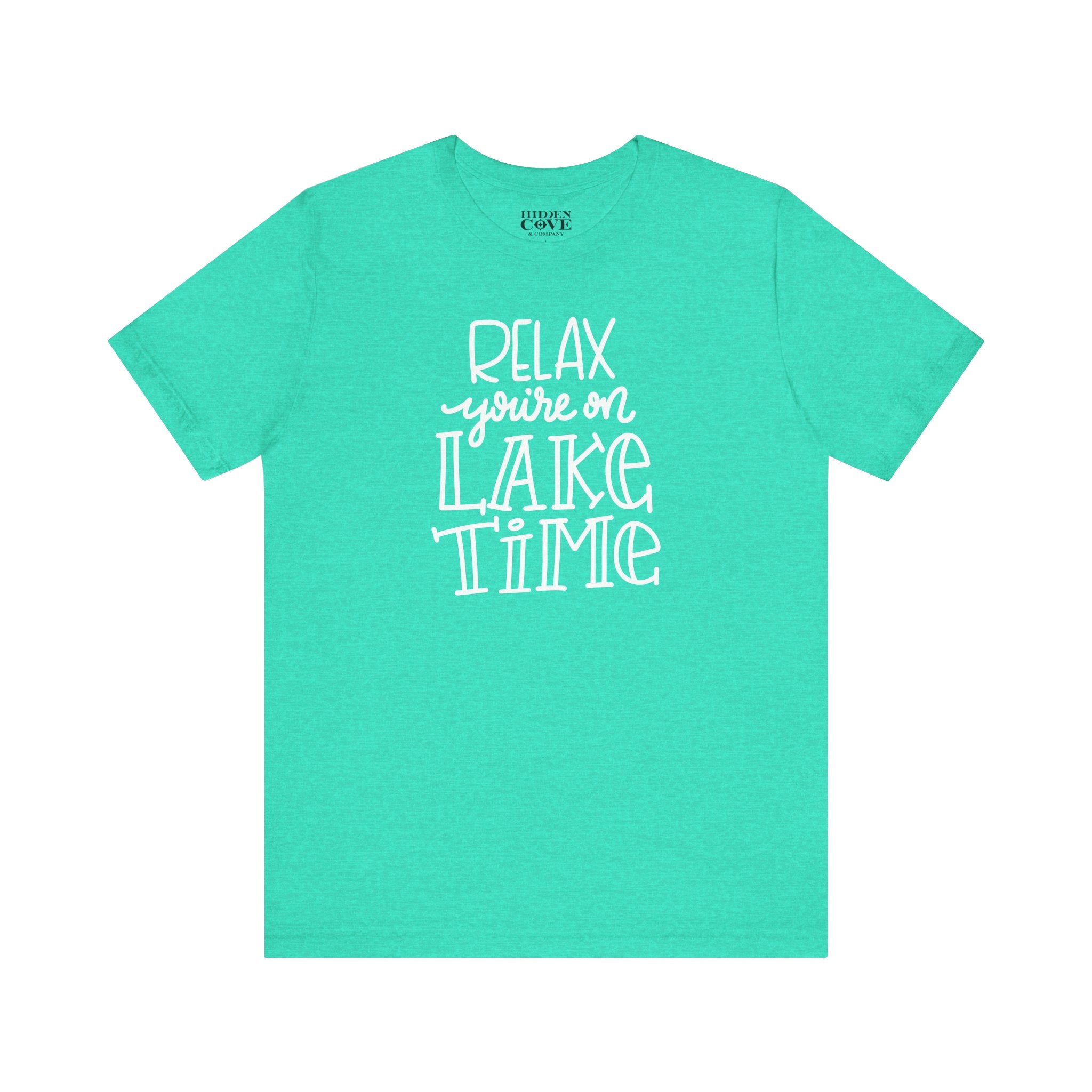Relax You're On Lake Time Tee, Handlettered Design T-Shirt, Lake Adventure Shirt, Lake Day Gift, Summer Vacation Apparel