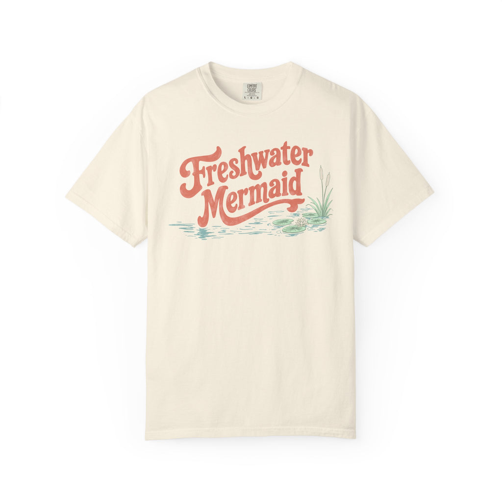 Freshwater Mermaid Hand-Lettered T-Shirt - Comfort Colors