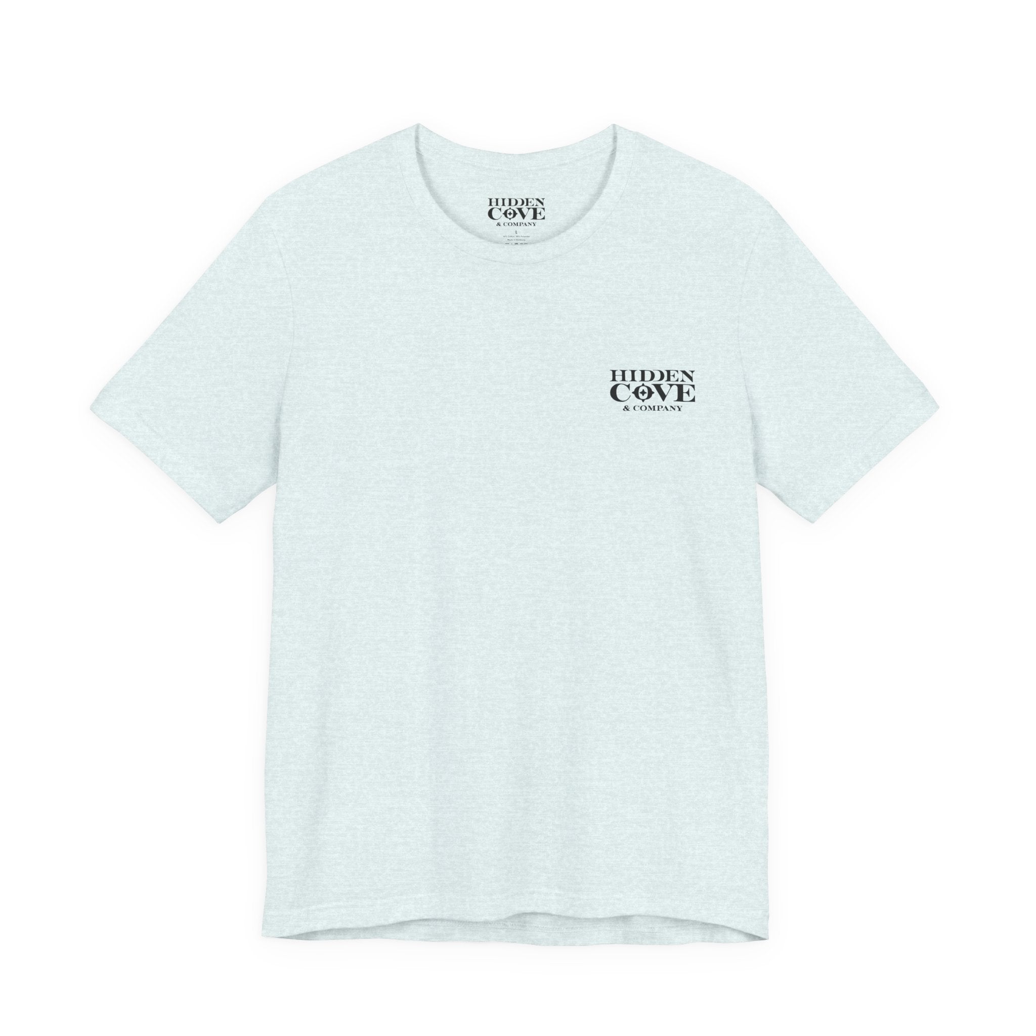 Wake Zone T-Shirt, Hand Drawn Back Design With Front Chest Logo, Bella Canvas T-Shirt