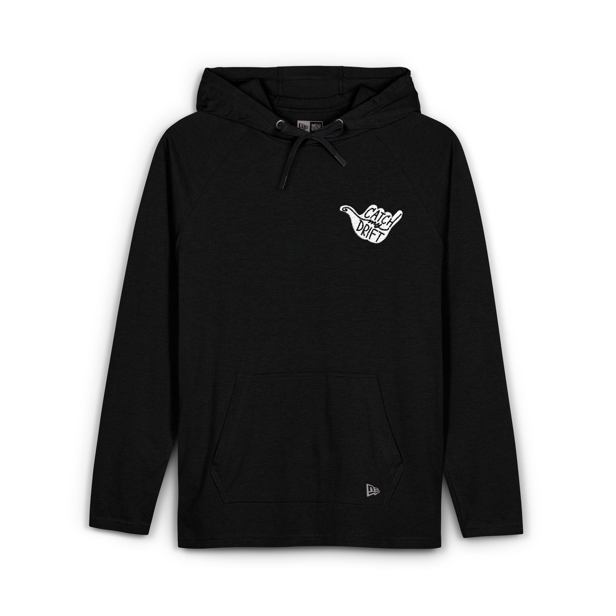 Catch My Drift Embroidered Hoodie, Hand Drawn Design, New Era Tri-Blend Hoodie