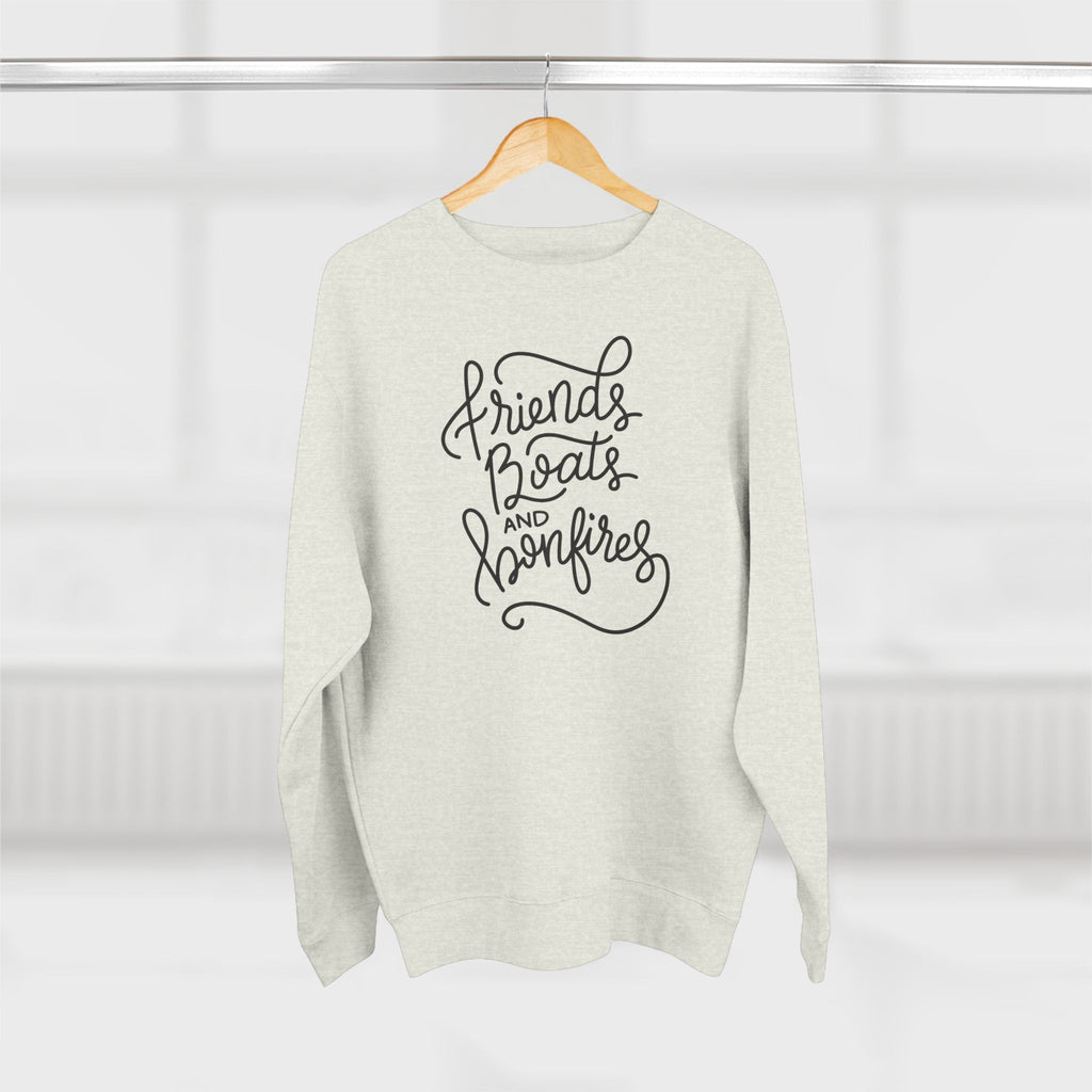 Friends, Boats, and Bonfires Crewneck Sweatshirt