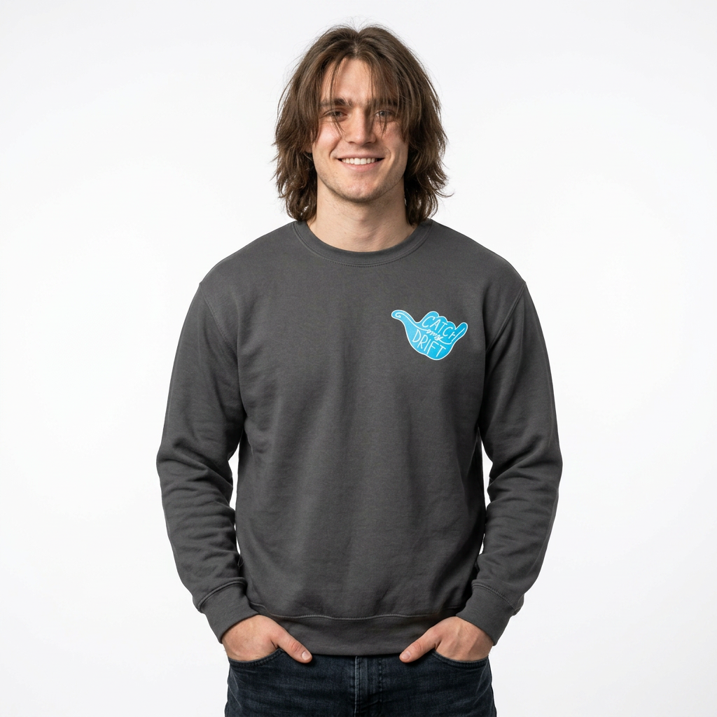 Catch My Drift Sweatshirt, Hand Drawn Design, Unisex Comfort Colors Sweatshirt