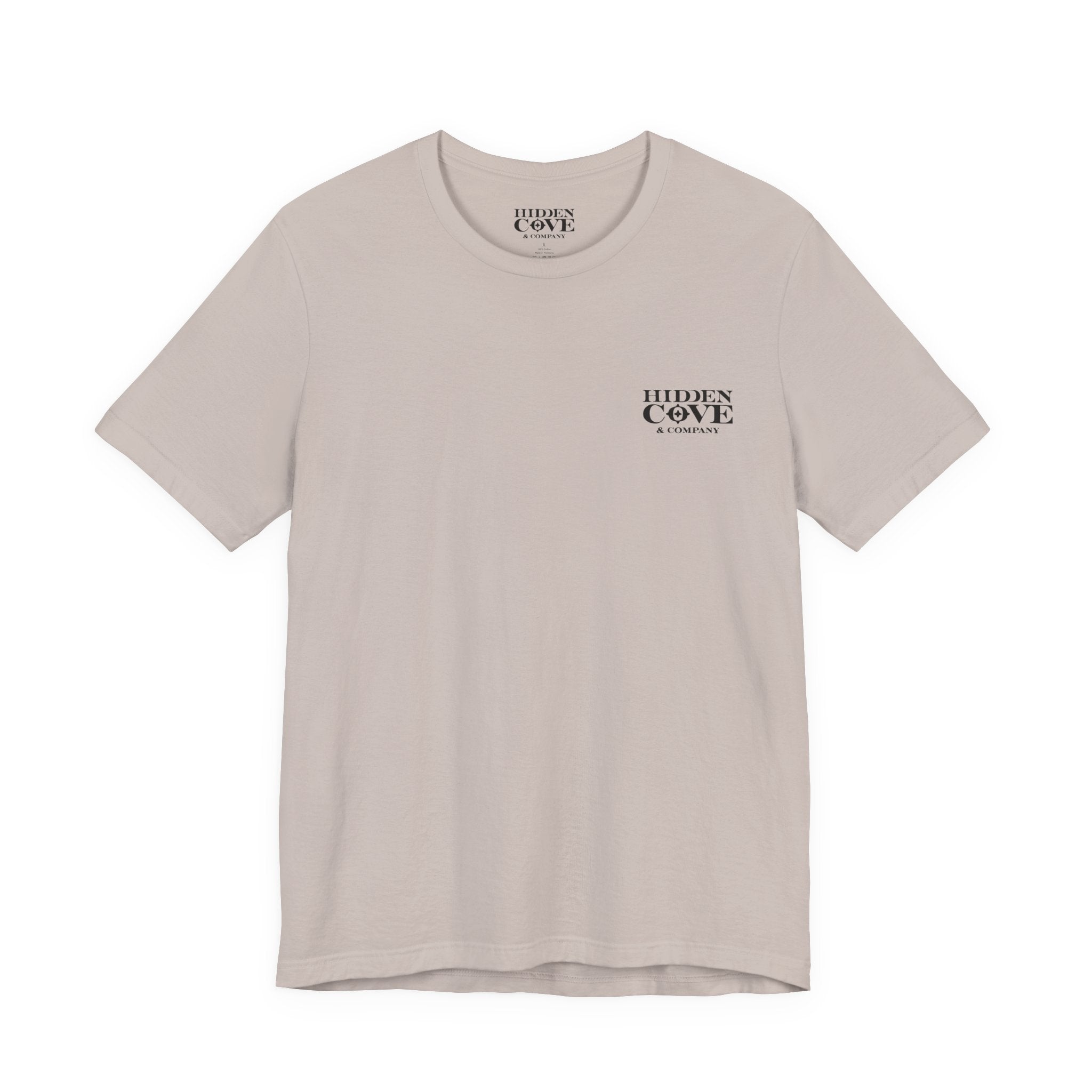 Wake Zone T-Shirt, Hand Drawn Back Design With Front Chest Logo, Bella Canvas T-Shirt