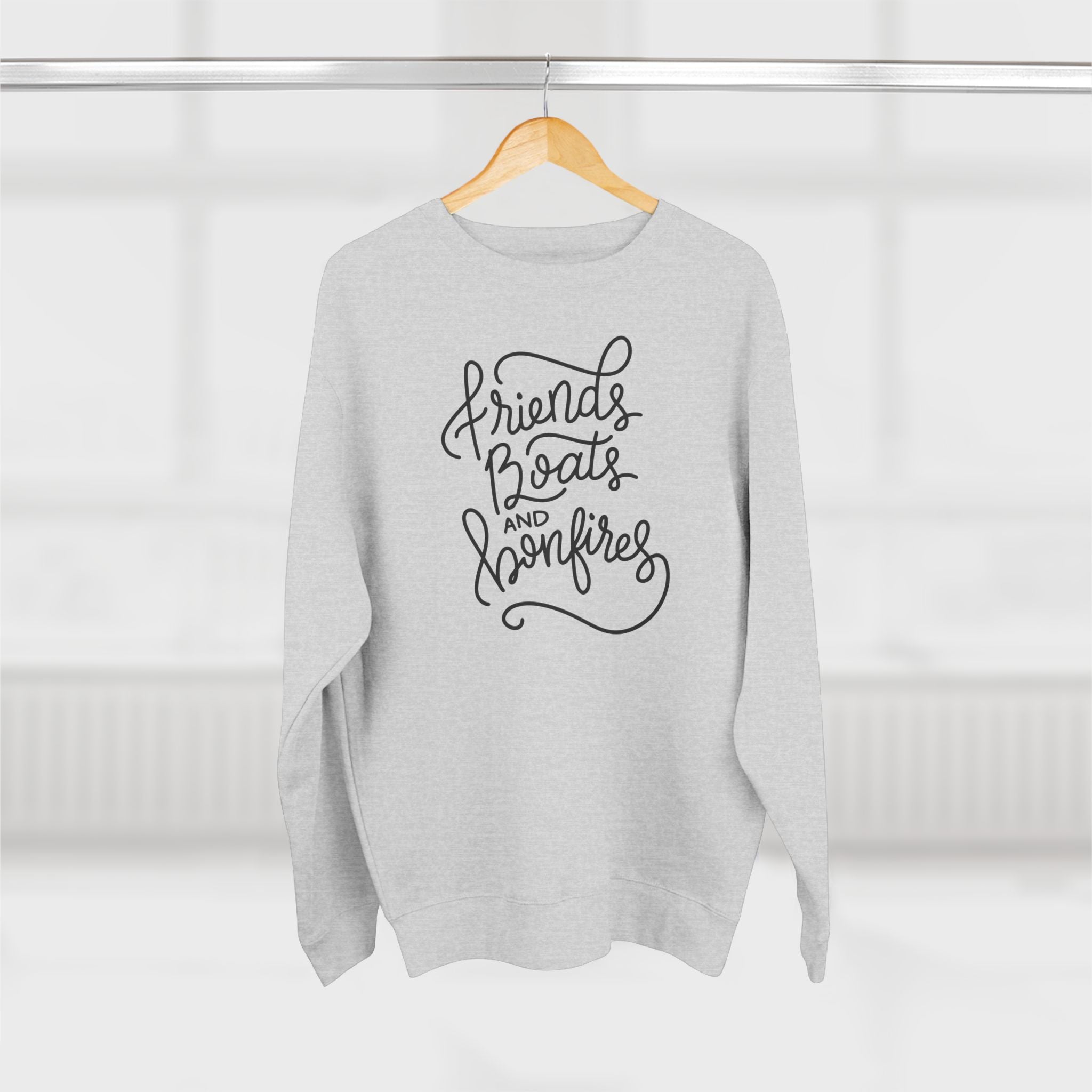 Friends, Boats, and Bonfires Crewneck Sweatshirt