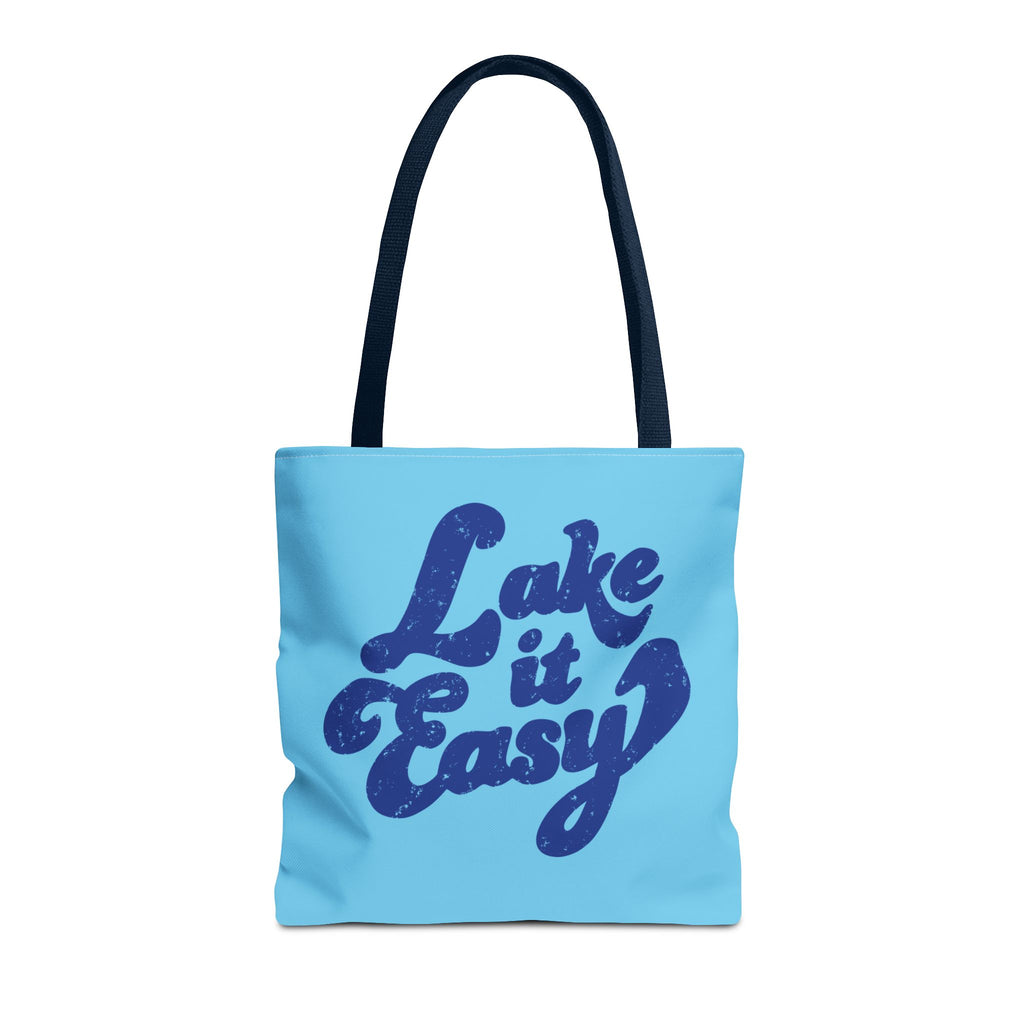 Lake It Easy 16" Blue Tote Bag