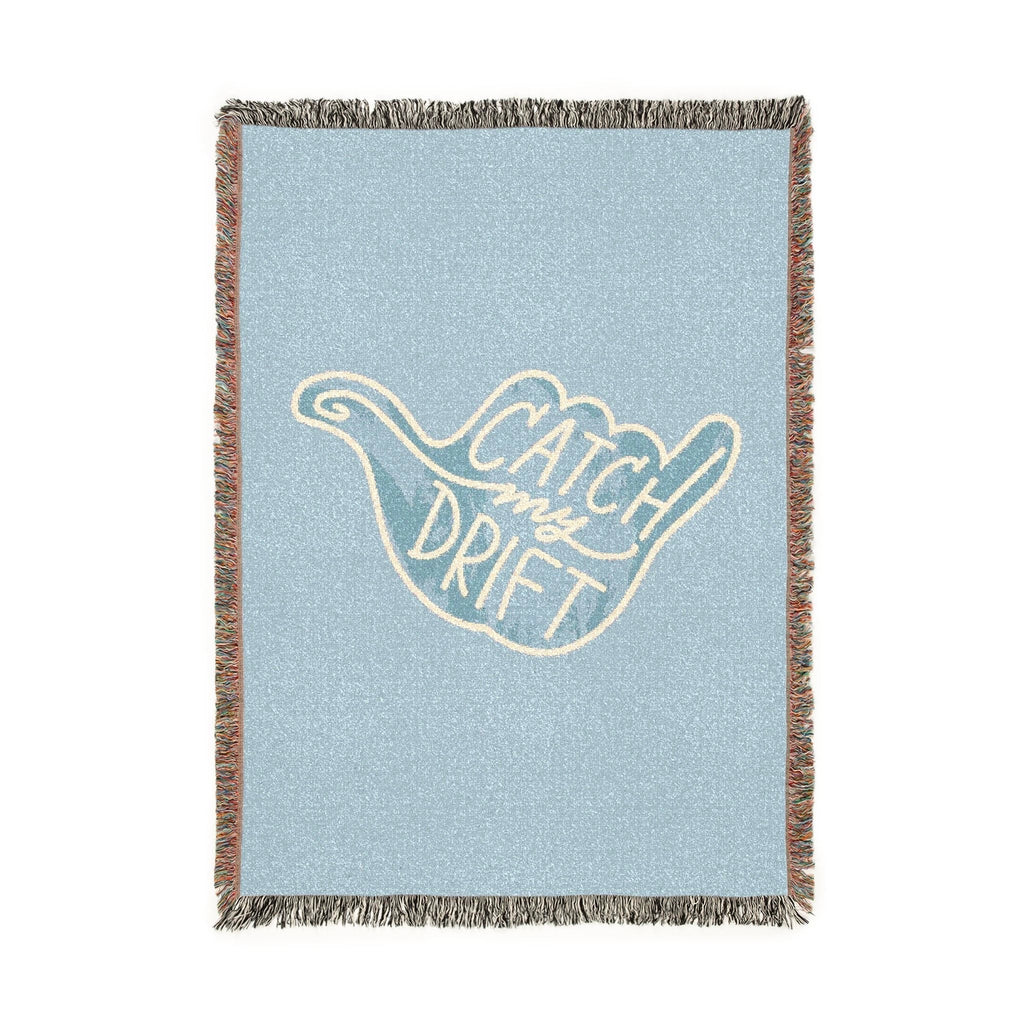 Catch My Drift Woven Blanket - Custom Throw for Cozy Home, Gift for New Homeowners, Housewarming, or Special Occasions