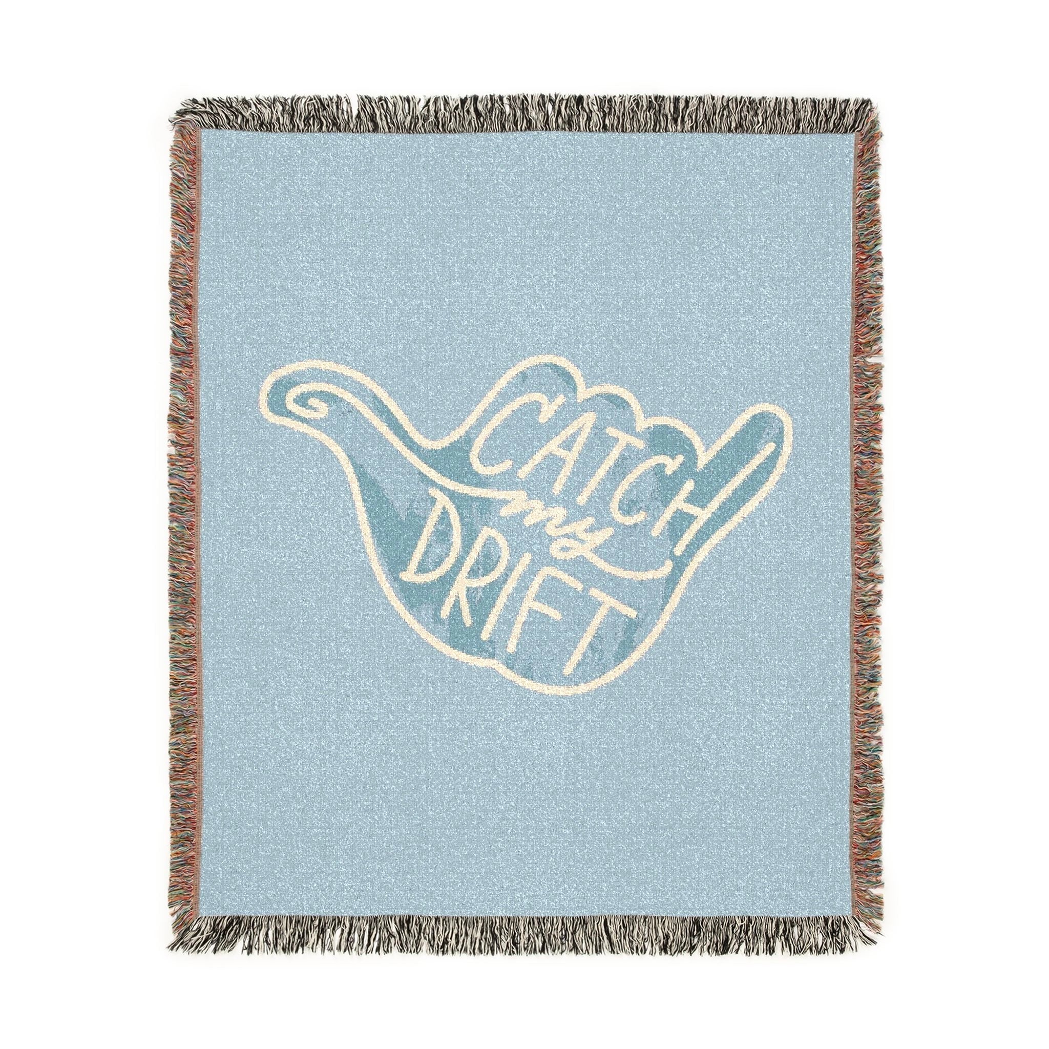 Catch My Drift Woven Blanket - Custom Throw for Cozy Home, Gift for New Homeowners, Housewarming, or Special Occasions